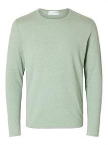 SLHROME LS KNIT CREW NECK NOOS iceberg green
