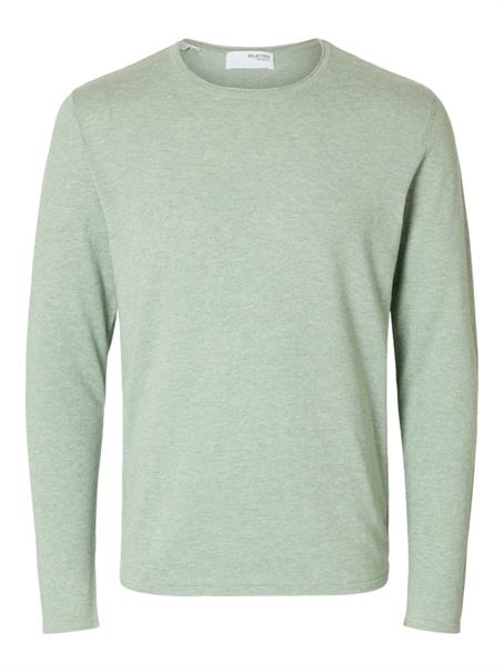 SLHROME LS KNIT CREW NECK NOOS iceberg green
