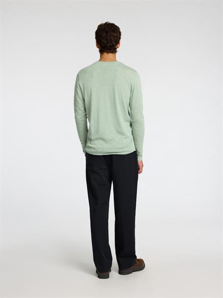 SLHROME LS KNIT CREW NECK NOOS iceberg green