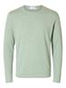 SLHROME LS KNIT CREW NECK NOOS iceberg green
