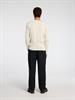 SLHROME LS KNIT CREW NECK NOOS oatmeal