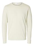 SLHROME LS KNIT CREW NECK NOOS oatmeal