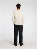 SLHROME LS KNIT CREW NECK NOOS oatmeal