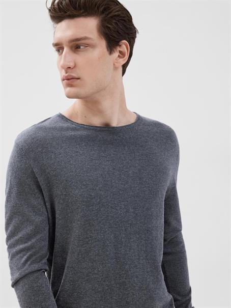 SLHROME LS KNIT CREW NECK NOOS schwarz1