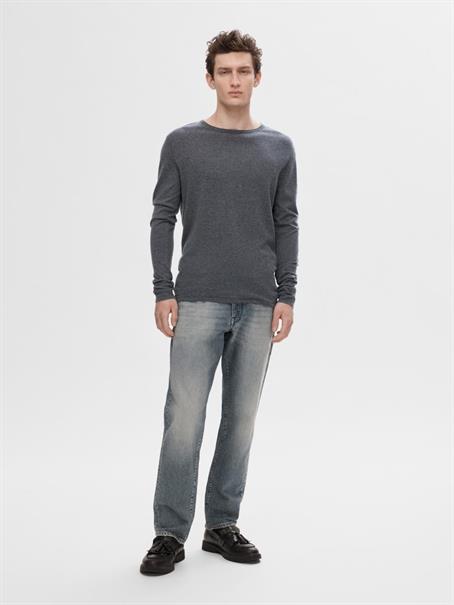 SLHROME LS KNIT CREW NECK NOOS schwarz1