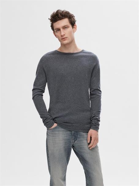 SLHROME LS KNIT CREW NECK NOOS schwarz1