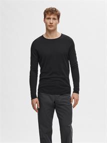 SLHROME LS KNIT CREW NECK NOOS schwarz2