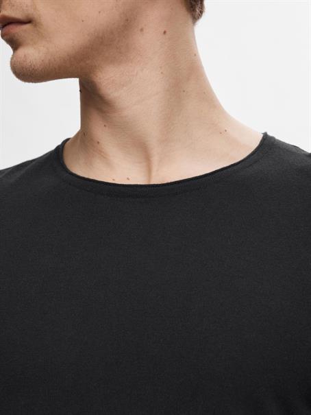 SLHROME LS KNIT CREW NECK NOOS schwarz2