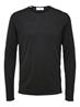 SLHROME LS KNIT CREW NECK NOOS schwarz2