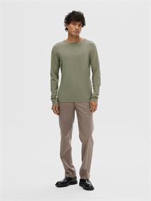 SLHROME LS KNIT CREW NECK NOOS vetiver