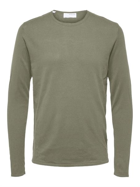 SLHROME LS KNIT CREW NECK NOOS vetiver