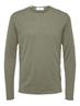 SLHROME LS KNIT CREW NECK NOOS vetiver