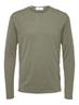 SLHROME LS KNIT CREW NECK NOOS vetiver