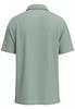 SLHSANDER SEERSUCKER ZIP SS POLO iceberg green