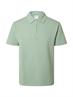 SLHSANDER SEERSUCKER ZIP SS POLO iceberg green
