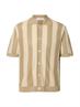 SLHSHANE SS OPEN STRUC POLO CARDIGAN birch