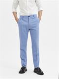 SLHSLIM-OASIS LINEN TRS NOOS light blue