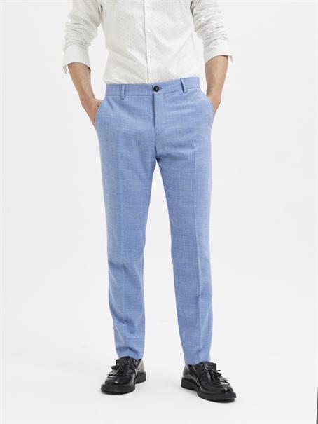 SLHSLIM-OASIS LINEN TRS NOOS light blue