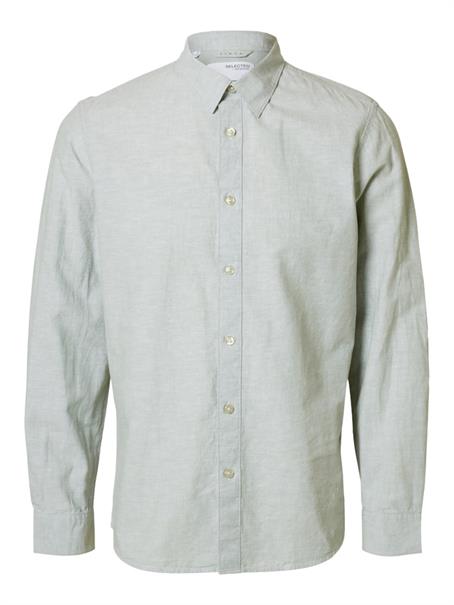 SLHSLIM-SUN SHIRT LS NOOS iceberg green
