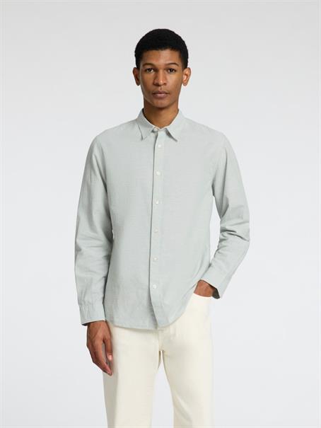 SLHSLIM-SUN SHIRT LS NOOS iceberg green