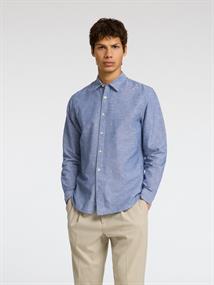 SLHSLIM-SUN SHIRT LS NOOS medium blue denim