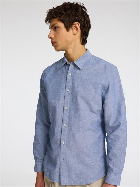 SLHSLIM-SUN SHIRT LS NOOS medium blue denim