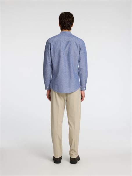 SLHSLIM-SUN SHIRT LS NOOS medium blue denim
