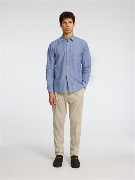 SLHSLIM-SUN SHIRT LS NOOS medium blue denim