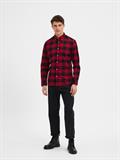 SLHSLIMFLANNEL SHIRT LS W NOOS biking red 1