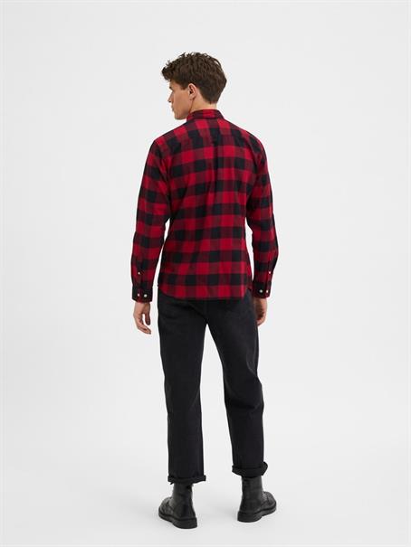 SLHSLIMFLANNEL SHIRT LS W NOOS biking red 1