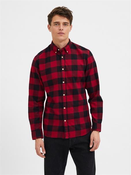 SLHSLIMFLANNEL SHIRT LS W NOOS biking red 1