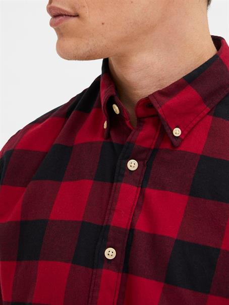 SLHSLIMFLANNEL SHIRT LS W NOOS biking red 1