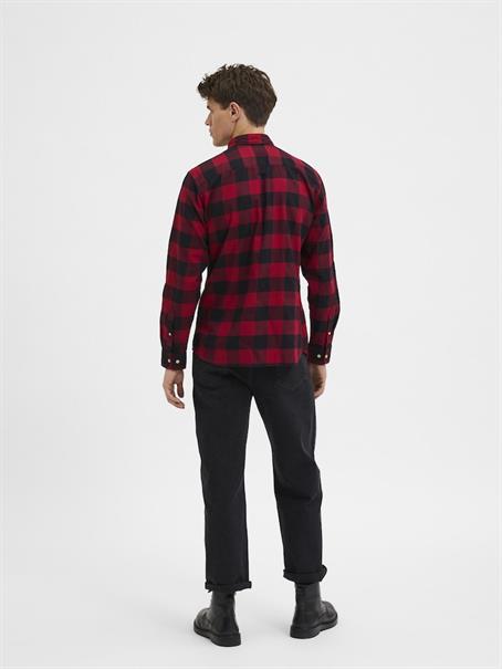 SLHSLIMFLANNEL SHIRT LS W NOOS biking red 1