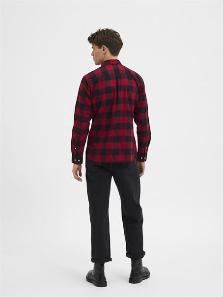 SLHSLIMFLANNEL SHIRT LS W NOOS biking red