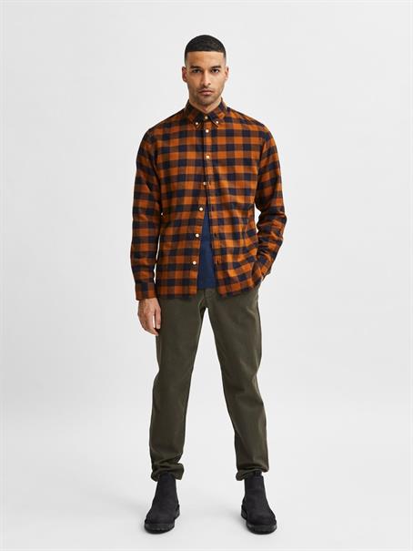 SLHSLIMFLANNEL SHIRT LS W NOOS monks robe2