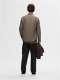 SLHSLIMOWEN-FLANNEL SHIRT LS NOOS morel