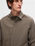 SLHSLIMOWEN-FLANNEL SHIRT LS NOOS morel