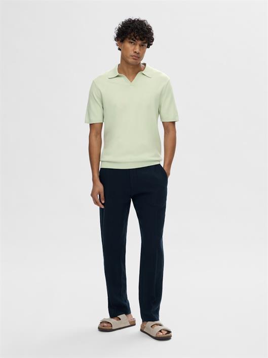 slhteller-ss-knit-polo-noos-bok-choy