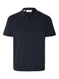 SLHTELLER SS KNIT POLO NOOS sky captain