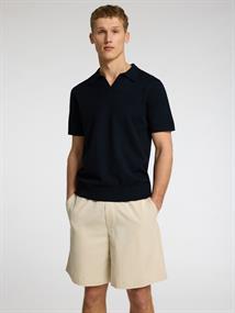 SLHTELLER SS KNIT POLO NOOS sky captain