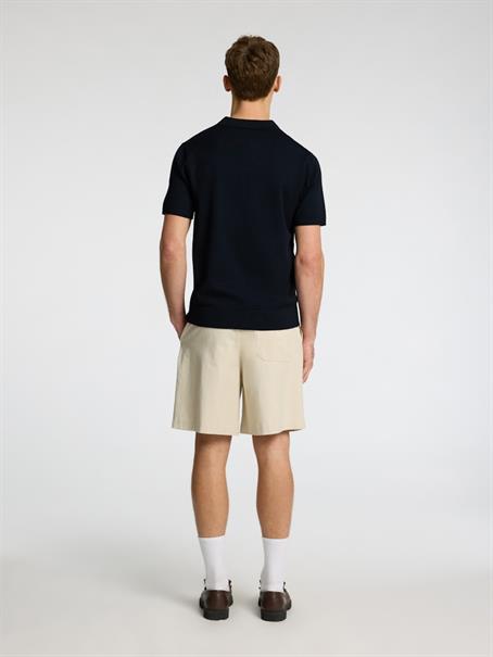 SLHTELLER SS KNIT POLO NOOS sky captain
