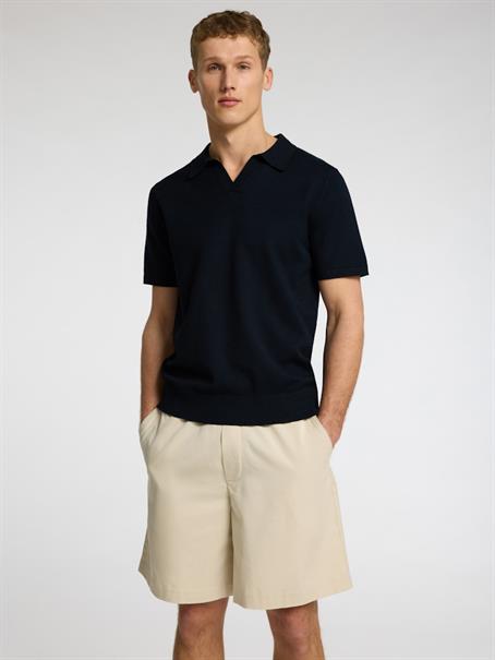 SLHTELLER SS KNIT POLO NOOS sky captain