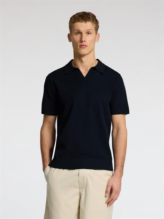 slhteller-ss-knit-polo-noos-sky-captain
