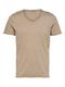 SLHTEX SS O-NECK TEE W chinchilla