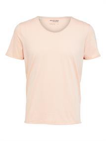 SLHTEX SS O-NECK TEE W pink sand