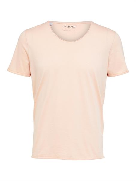 SLHTEX SS O-NECK TEE W pink sand
