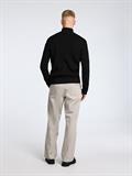 SLHTHEO LS KNIT STRUCTURE HALF ZIP black