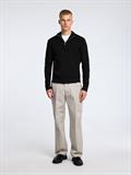 SLHTHEO LS KNIT STRUCTURE HALF ZIP black