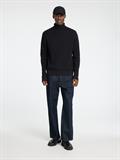 SLHTHEO LS KNIT STRUCTURE ROLL NECK black
