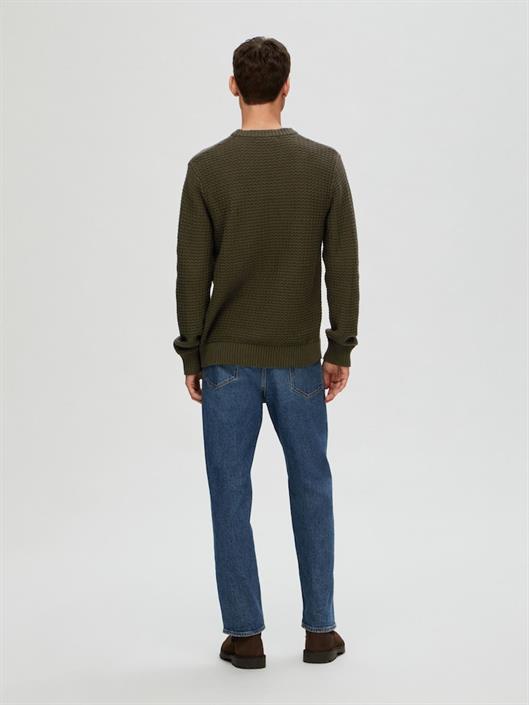 slhthim-ls-knit-structure-crew-neck-w-rosin